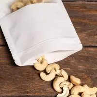 Пакет Zip-lock Крафт, белый, с прямоугольным окном, 12&times;20 см