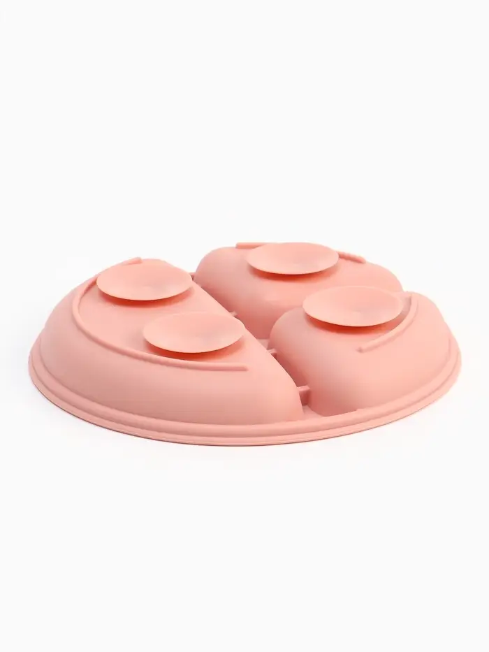 Тарелка детская секционная, 3 секции, розовый, Mum&Baby Тарелка детская секционная, 3 секции, розовый, Mum&Baby