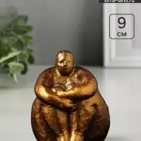 Фигурка гипс &laquo;Дама&raquo;, 9&times;8&times;8 см, под бронзу