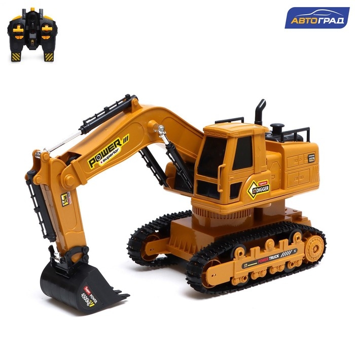 Экскаватор радиоуправляемый «Стройка», подвижный ковш, работает от аккумулятора Экскаватор радиоуправляемый «Стройка», подвижный ковш, работает от аккумулятора