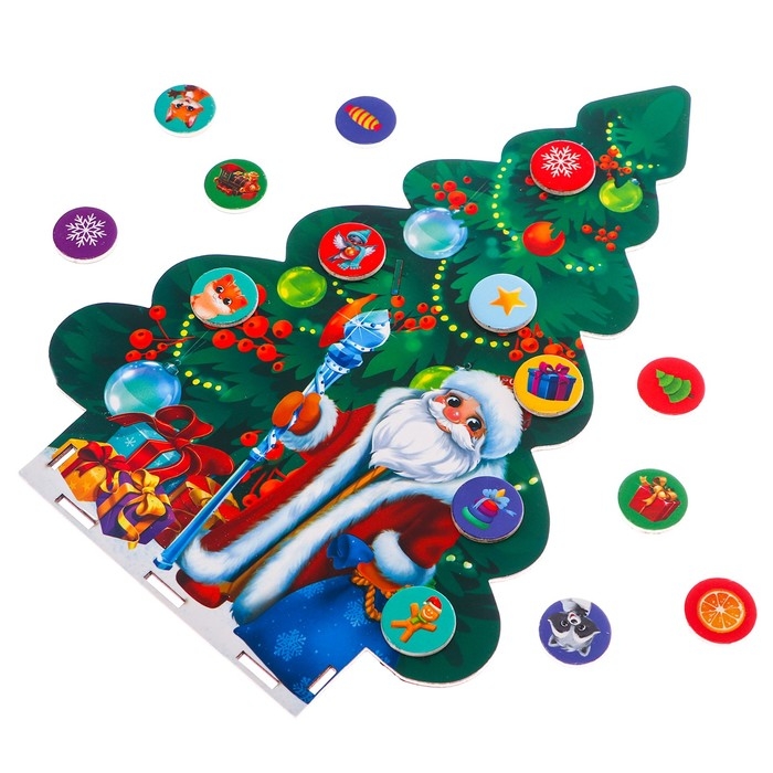 Настольная развивающая игра на новый год «Магнитная ёлка новогодняя» Настольная развивающая игра на новый год «Магнитная ёлка новогодняя»