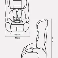 Автокресло RANT basic HD-02 "Mile" (Black) группа 1-2-3 (9-36 кг), черный