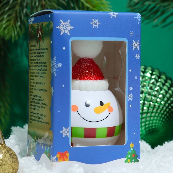 Новый год. Бальзам для губ «Новогодний снеговик», лимитированный Новый год. Бальзам для губ «Новогодний снеговик», лимитированный