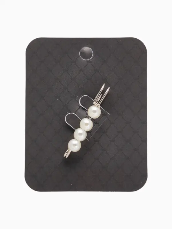 Булавка шар №4 &laquo;Жемчужная&raquo;, 4 см, белая в серебре