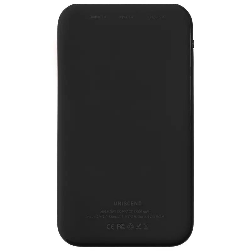 Внешний аккумулятор Uniscend Half Day Compact 5000 мAч, черный