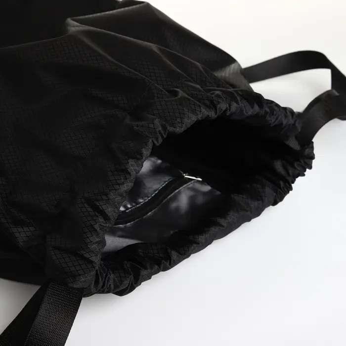 Мешок для обуви большой на стяжке, цвет чёрный