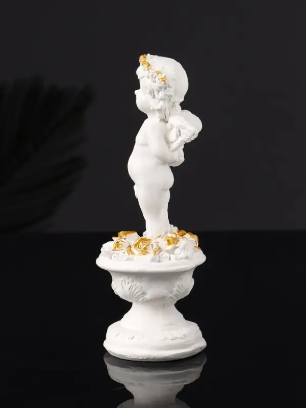 Набор фигура и подставка "Ангел и сердце" 12х20х10 см