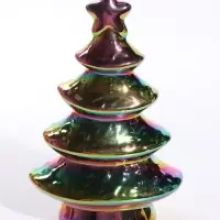 Сувенир керамика "Ёлочка Аурум со звёздой" бензиновый 11х5,6х15,6 см
