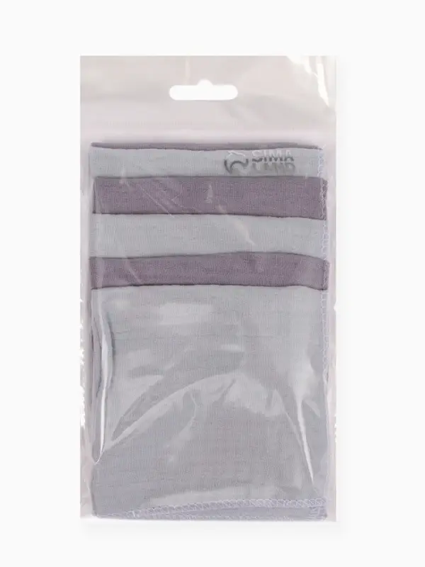 Платки носовые детские &laquo;Крошка Я&raquo; Deep grey, 20&times;20 см, набор 6 шт., муслин, 100 % хлопок, серые