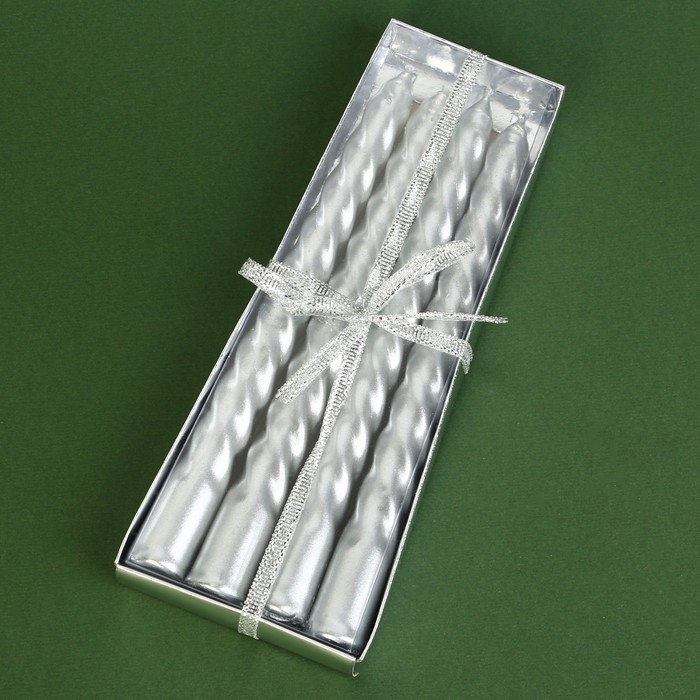 Новогодние свечи витые «Новый год: Поверь в мечту», без аромата, набор 4 шт, высота 15 см Новогодние свечи витые «Новый год: Поверь в мечту», без аромата, набор 4 шт, высота 15 см