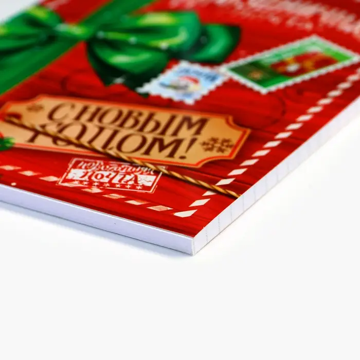 Блокнот, А6, 40 листов, мягкая обложка, на гребне «Праздничная почта. С Новым годом!» Блокнот, А6, 40 листов, мягкая обложка, на гребне «Праздничная почта. С Новым годом!»