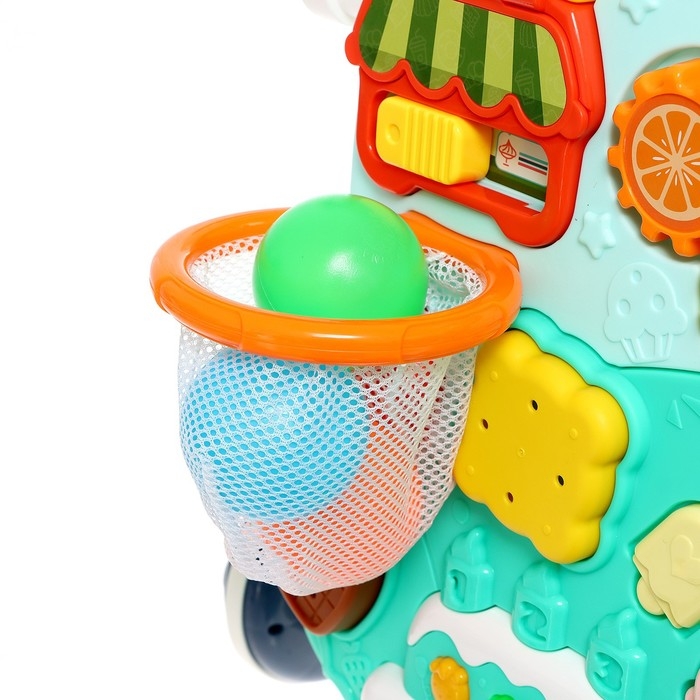 Столик-ходунки 4 в 1, звук, цвет голубой Столик-ходунки 4 в 1, звук, цвет голубой