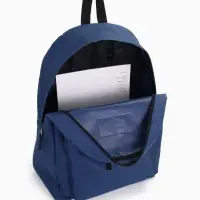 Рюкзак школьный на молнии, с карманом, однотонный, размер 30&times;14&times;41 см, синий
