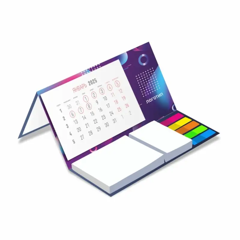 Календарь настольный Sticky на заказ, ver.2, 100 листов Календарь настольный Sticky на заказ, ver.2, 100 листов