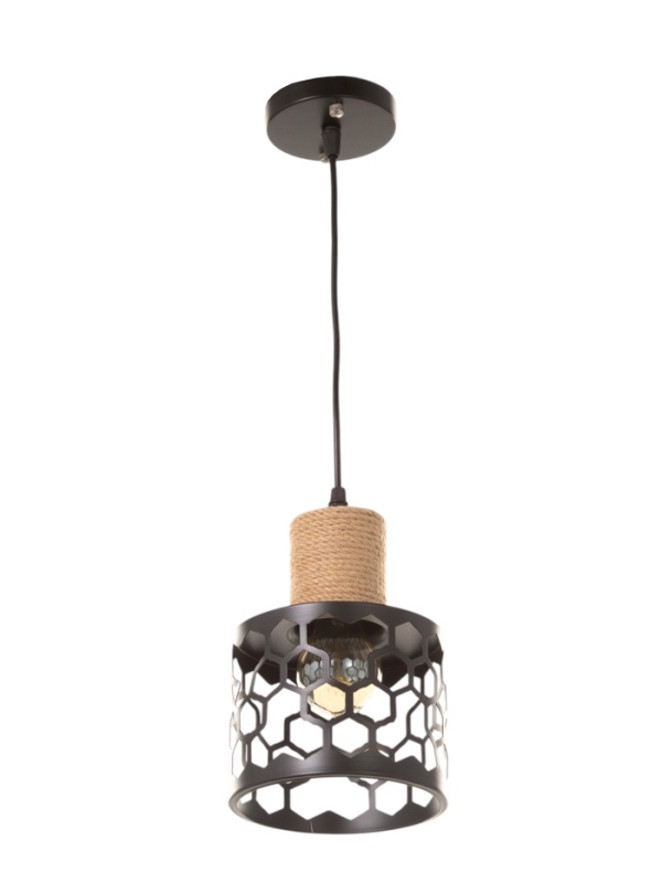 Светильник Светильник "Соты" 1х40Вт Е27 черный 15х15х21см