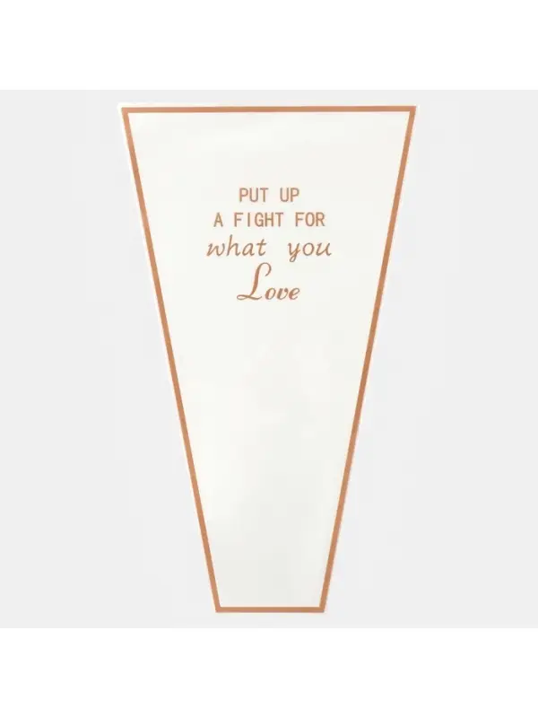 Пакет для цветов Love, белый, 28 х 9 х 43.5 см