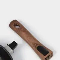 Сковорода KUKMARA Granit ultra blue, d=22 см, съёмная ручка, антипригарное покрытие, литой алюминий, синяя
