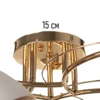 Люстра потолочная BayerLux &laquo;Андер&raquo;, 5хЕ27, 40 Вт, золото, 44&times;44&times;24 см