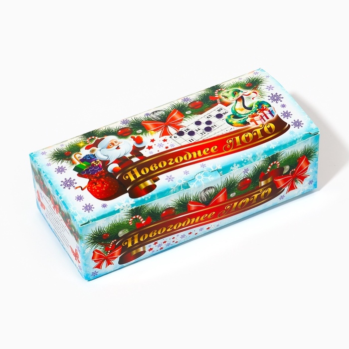 Русское лото, игра настольная, подарочное  Русское лото, игра настольная, подарочное "С Новым 2025 Годом", 24 карточки, 17.5 х 7.5 см