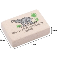 Ластик KOH-I-NOOR ELEFANT 300/60 8х31х21мм, цветной Чехия