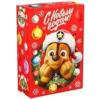 Коробка подарочная, &laquo;С Новым годом&raquo;, 16&times;23&times;7.5 см, Щенячий патруль