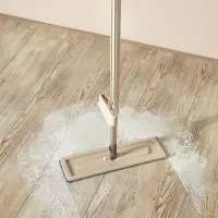 Швабра с отжимом и сменной насадкой тм VETTA, доп.насадка, ручка 120см нерж.сталь