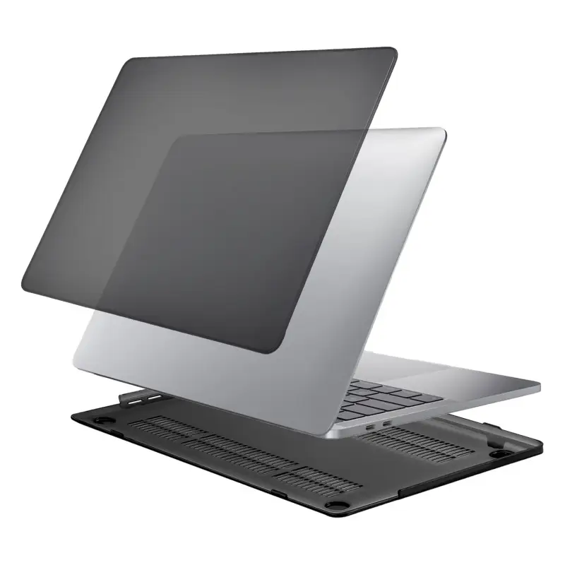 Чехол для MacBook Pro13 (2022/2020/2016) кристалл черный (A1708/A1706/A1989/A2159/A2251/A2289/A2338)