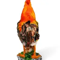 Садовая фигура из полистоуна &laquo;Петух на камне&raquo;, 42&times;32&times;13 см