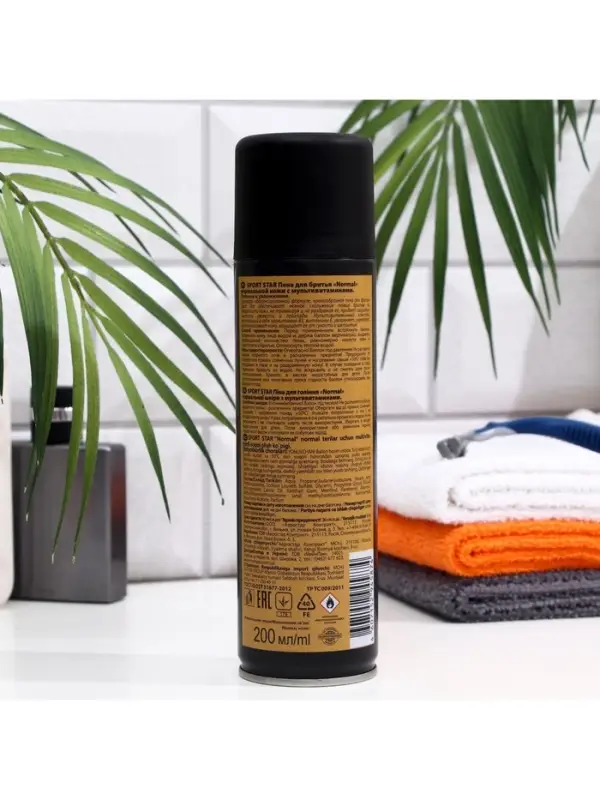 Пена для бритья Sport Star Normal, для нормальной кожи, 200 мл