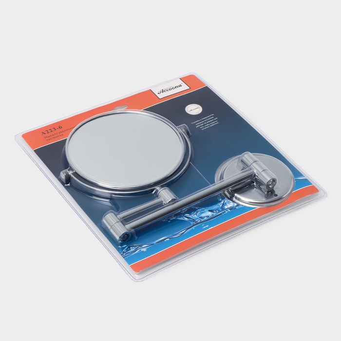 Зеркало настенное двухстороннее, увеличительное Accoona А223-6 Зеркало настенное двухстороннее, увеличительное Accoona А223-6