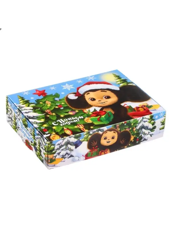 Коробка подарочная, 21х15х5 см, Чебурашка Коробка подарочная, 21х15х5 см, Чебурашка