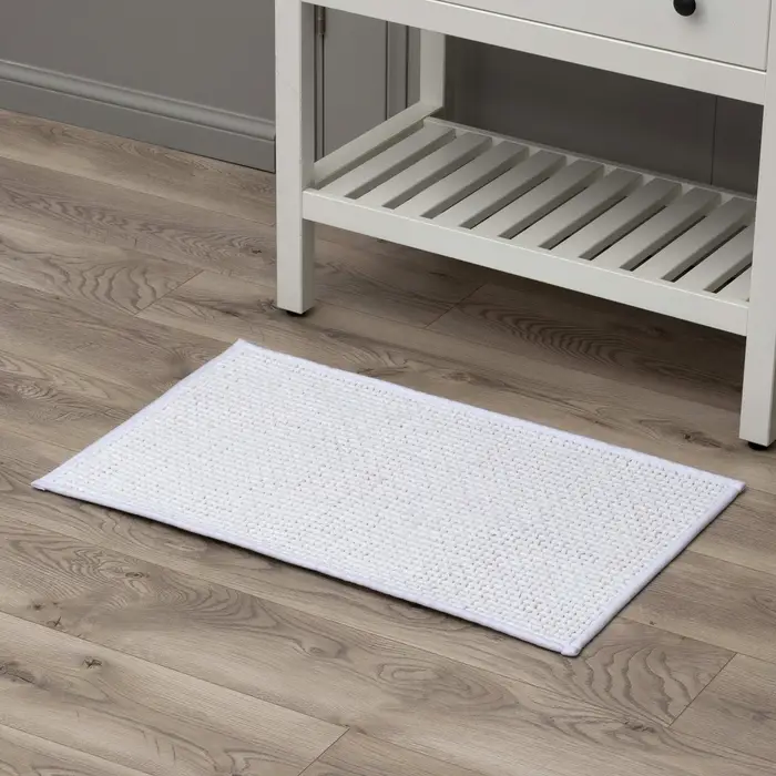 Коврик для ванной и туалета SAVANNA, полиэстер, 80&times;50 см, молочный