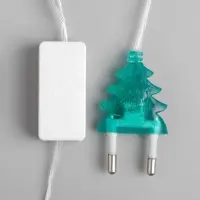 Гирлянда &laquo;Нить&raquo; 5 м с насадками &laquo;Кубики&raquo;, IP20, прозрачная нить, 20 LED, свечение мульти (RG/RB), мигание, 220 В