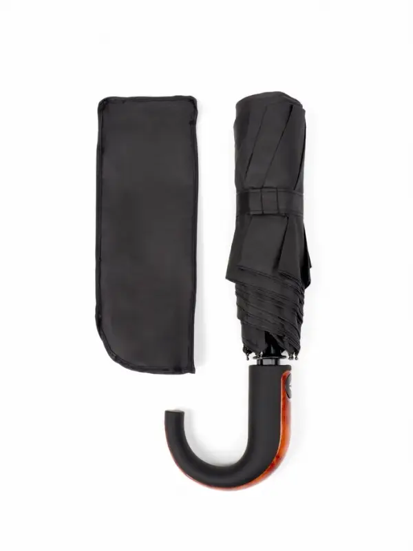 Зонт автоматический Strong, 3 сложения, 8 спиц, R=48/55 см, d=96 см, чёрный