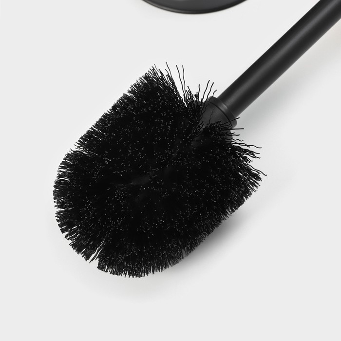 Ёршик для унитаза с подставкой SAVANNA BAMBOO, 9,5×38 см, цвет чёрный Ёршик для унитаза с подставкой SAVANNA BAMBOO, 9,5×38 см, цвет чёрный