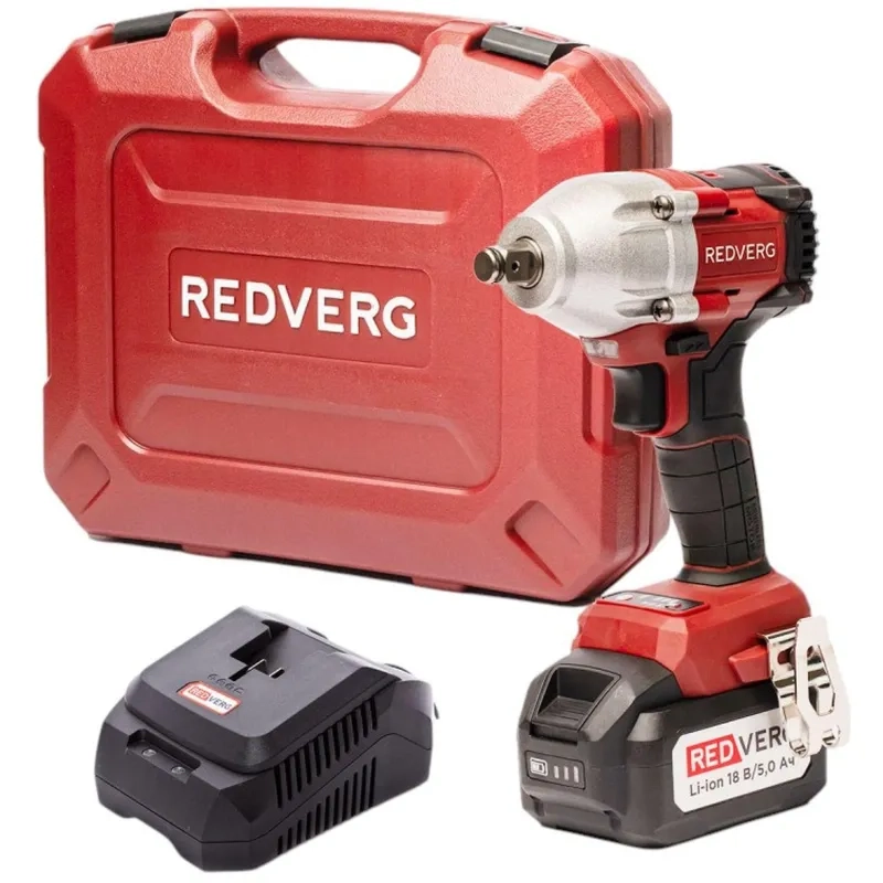 Гайковерт аккумуляторный ударный бесщеточный REDVERG RD-IW18BL-500K/U