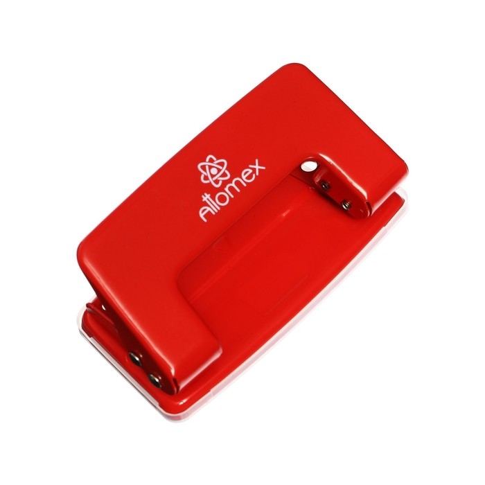 Дырокол металлический 10 листов, Attomex, красный Дырокол металлический 10 листов, Attomex, красный