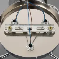 Люстра &laquo;Дождь&raquo; 3&times;40 Вт Е27 хром 48&times;48&times;24 см