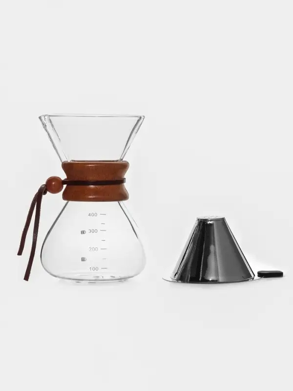 Кофеварка кемекс для кофе Magistro &laquo;Колумб&raquo;, 400 мл, 13&times;11&times;17 см, стекло, прозрачная