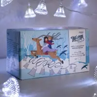 Гирлянда &laquo;Нить&raquo; 4 м с насадками &laquo;Колокольчик&raquo;, IP20, прозрачная нить, 20 LED, свечение белое, 8 режимов, 220 В