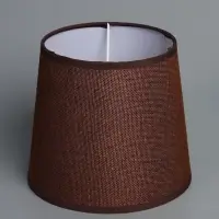Абажур BayerLux &laquo;Кантри. Рогожка&raquo;, E27 или E14, коричневый, 18&times;18&times;15.5 см