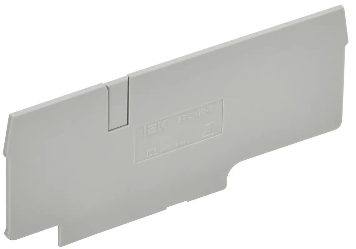 ARMAFIX Заглушка EPCX10-3 для колодки клеммной CX10-3 серая IEK