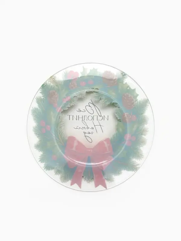 Тарелка новогодняя &laquo;Венок на Новый год&raquo;, 19.6 см