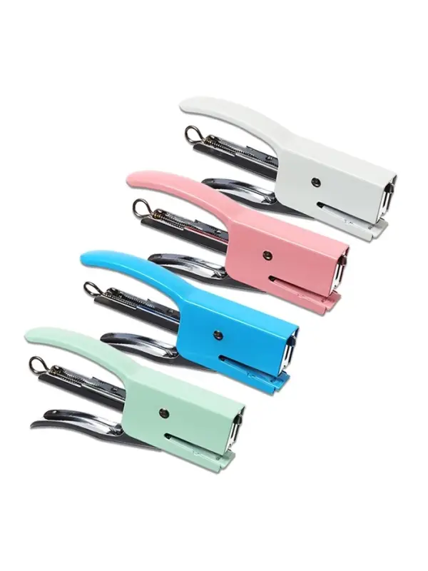 Степлер плаер №24/6 до 20 листов, скобы 24/6, для сшивания на весу, стальной, МИКС