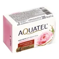 Крем-мыло твердое Aquatel нежная роза, 4&times;75 г, 300 г