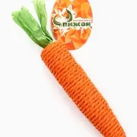 Игрушка-когтеточка для кошек "Морковка", 20 см, оранжевая Игрушка-когтеточка для кошек "Морковка", 20 см, оранжевая