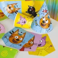 Сервировочные салфетки "Три Кота. Играем вместе" 33*33 см, 20 шт.