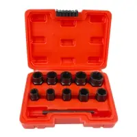 Набор головок для поврежденных болтов и гаек (11 предметов) в кейсе AVS NGP38-11I