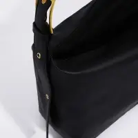 Сумка женская багет на молнии, 32&times;14&times;22 см, чёрная