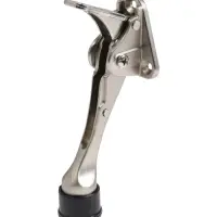 Фиксатор дверной LOCKLAND “козья ножка”, с автоподъемом, цвет хром Фиксатор дверной LOCKLAND “козья ножка”, с автоподъемом, цвет хром